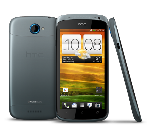 HTC One S front and side view